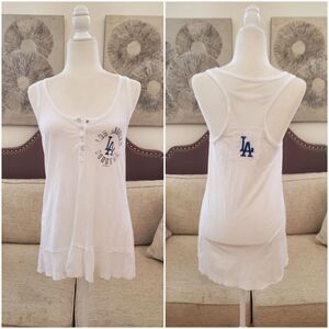 Touch By Alyssa Milano Dodgers Cascade Tank Top Sz Lg